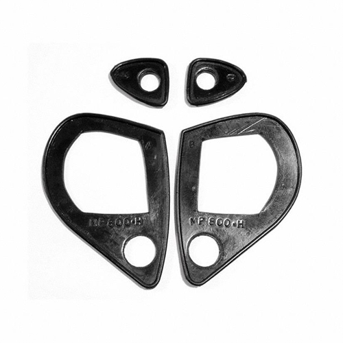Door Handle Pads. Replaces OEM #C34Z6222428A-9A. 2-5/8 In. long & 1 In. long. Set R&L. DR.HNDL.PDS F